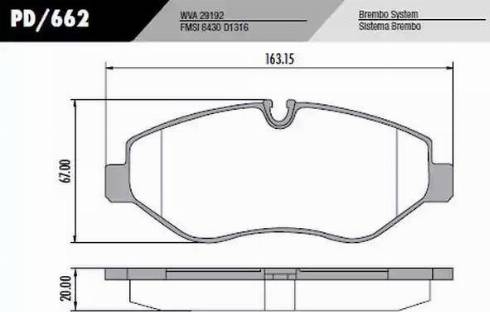 FRAS-LE PD662 - Kit de plaquettes de frein, frein à disque cwaw.fr