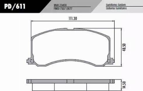 FRAS-LE PD/611 - Kit de plaquettes de frein, frein à disque cwaw.fr