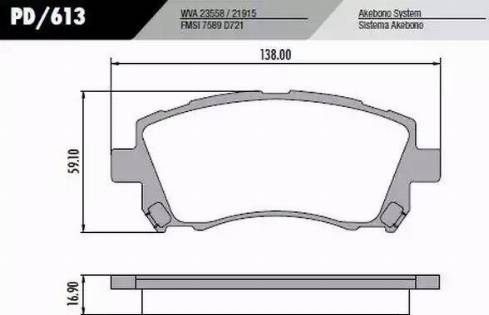 FRAS-LE PD613 - Kit de plaquettes de frein, frein à disque cwaw.fr