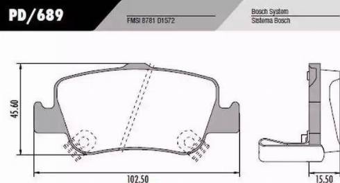 FRAS-LE PD/689 - Kit de plaquettes de frein, frein à disque cwaw.fr