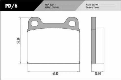 FRAS-LE PD/6 - Kit de plaquettes de frein, frein à disque cwaw.fr