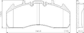 FRAS-LE PD/196-K019 _ CV Advan - Kit de plaquettes de frein, frein à disque cwaw.fr