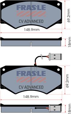 FRAS-LE PD/191-A-CV - Kit de plaquettes de frein, frein à disque cwaw.fr