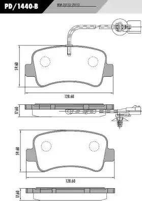 FRAS-LE PD/1440-B - Kit de plaquettes de frein, frein à disque cwaw.fr