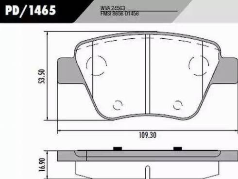 FRAS-LE PD/1465 - Kit de plaquettes de frein, frein à disque cwaw.fr