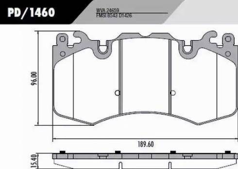 FRAS-LE PD/1460 - Kit de plaquettes de frein, frein à disque cwaw.fr