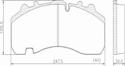 FRAS-LE PD/141-K021 _ CV Advan - Kit de plaquettes de frein, frein à disque cwaw.fr