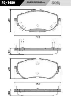 FRAS-LE PD1480 - Kit de plaquettes de frein, frein à disque cwaw.fr