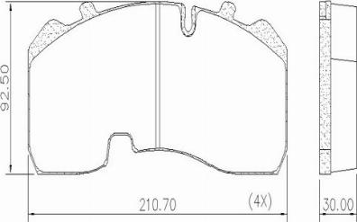 FRAS-LE PD/142-K023 _ CV Advan - Kit de plaquettes de frein, frein à disque cwaw.fr