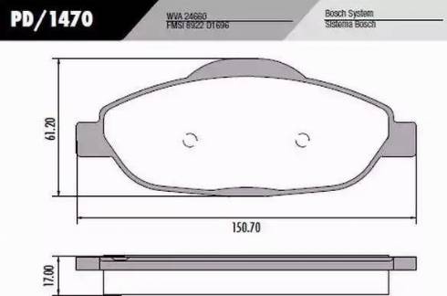 FRAS-LE PD/1470 - Kit de plaquettes de frein, frein à disque cwaw.fr