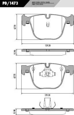 FRAS-LE PD/1473 - Kit de plaquettes de frein, frein à disque cwaw.fr