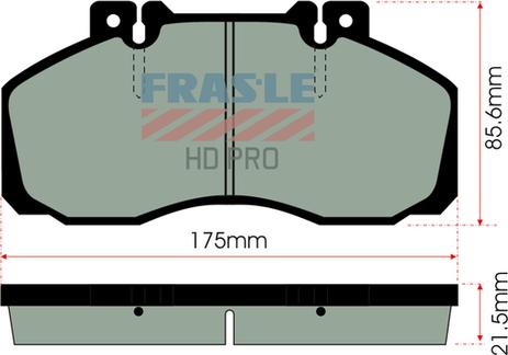 FRAS-LE PD/104-HD - Kit de plaquettes de frein, frein à disque cwaw.fr