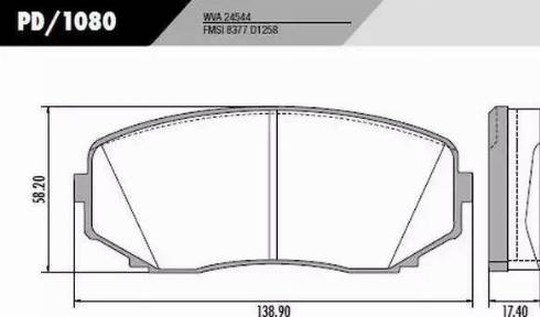 FRAS-LE PD/1080 - Kit de plaquettes de frein, frein à disque cwaw.fr