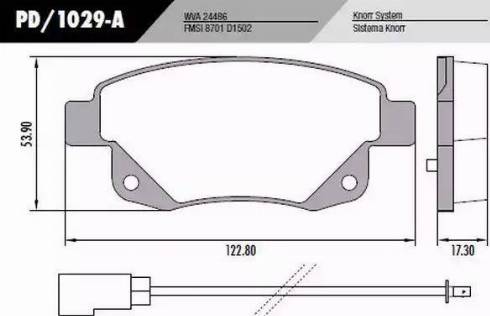 FRAS-LE PD/1029-A - Kit de plaquettes de frein, frein à disque cwaw.fr