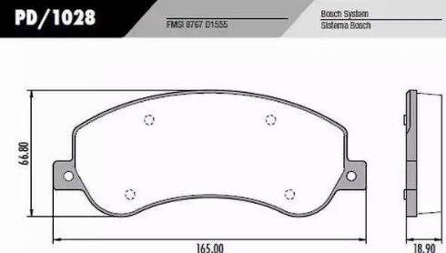 FRAS-LE PD1028 - Kit de plaquettes de frein, frein à disque cwaw.fr