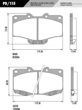 FRAS-LE PD/115 - Kit de plaquettes de frein, frein à disque cwaw.fr