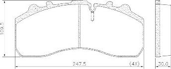 FRAS-LE PD/116-K020 _ CV Advan - Kit de plaquettes de frein, frein à disque cwaw.fr