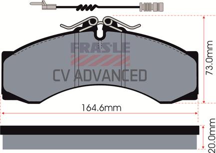 FRAS-LE PD/111-A-CV - Kit de plaquettes de frein, frein à disque cwaw.fr