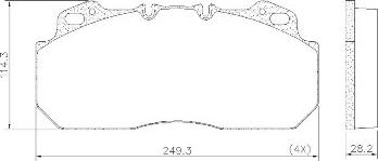 FRAS-LE PD/112-K007 _ CV Advan - Kit de plaquettes de frein, frein à disque cwaw.fr