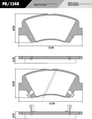 FRAS-LE PD/1348 - Kit de plaquettes de frein, frein à disque cwaw.fr