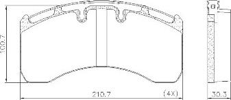 FRAS-LE PD/130-K019 _ CV Advan - Kit de plaquettes de frein, frein à disque cwaw.fr