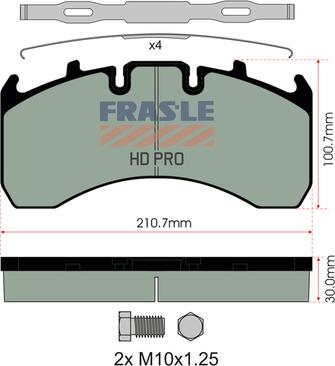 FRAS-LE PD/130-K019-HD - Kit de plaquettes de frein, frein à disque cwaw.fr