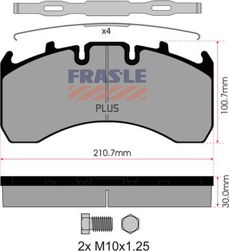 FRAS-LE PD/130-K019-PLUS - Kit de plaquettes de frein, frein à disque cwaw.fr