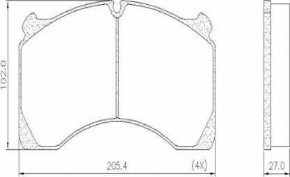 FRAS-LE PD/138-K010 _ CV Advan - Kit de plaquettes de frein, frein à disque cwaw.fr