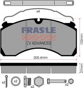 FRAS-LE PD/138-K010-PLUS - Kit de plaquettes de frein, frein à disque cwaw.fr