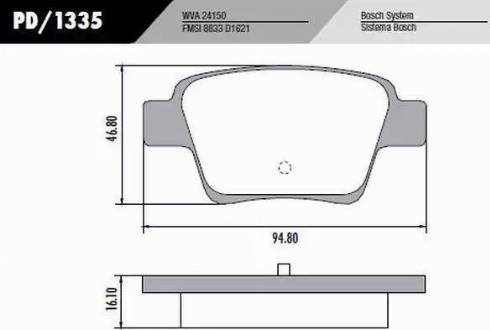 FRAS-LE PD/1335 - Kit de plaquettes de frein, frein à disque cwaw.fr