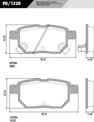 FRAS-LE PD/1320 - Kit de plaquettes de frein, frein à disque cwaw.fr