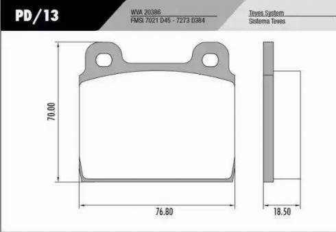 FRAS-LE PD/13 - Kit de plaquettes de frein, frein à disque cwaw.fr