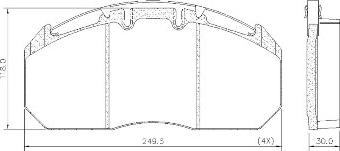 FRAS-LE PD/129-K009 _ CV Advan - Kit de plaquettes de frein, frein à disque cwaw.fr