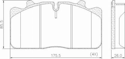 FRAS-LE PD/124-K018 _ CV Advan - Kit de plaquettes de frein, frein à disque cwaw.fr