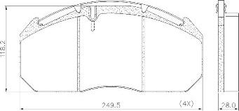 FRAS-LE PD/125-K012 _ CV Advan - Kit de plaquettes de frein, frein à disque cwaw.fr