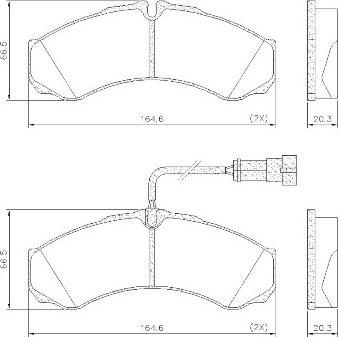 FRAS-LE PD/122-A-K017 _ CV Adv - Kit de plaquettes de frein, frein à disque cwaw.fr