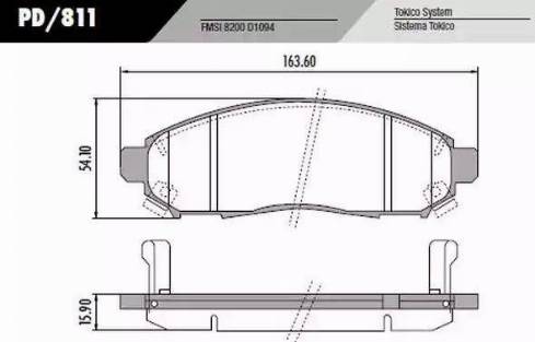 FRAS-LE PD/811 - Kit de plaquettes de frein, frein à disque cwaw.fr