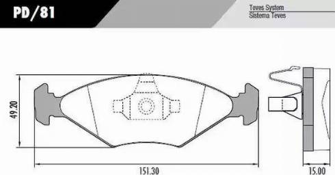 FRAS-LE PD/81 - Kit de plaquettes de frein, frein à disque cwaw.fr