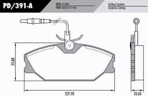 FRAS-LE PD/391-A - Kit de plaquettes de frein, frein à disque cwaw.fr