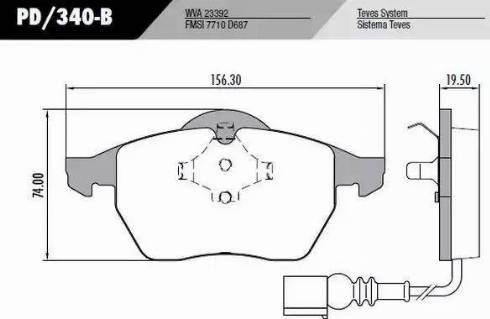 FRAS-LE PD340B - Kit de plaquettes de frein, frein à disque cwaw.fr