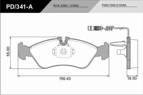 FRAS-LE PD/341-A_CV Advanced - Kit de plaquettes de frein, frein à disque cwaw.fr