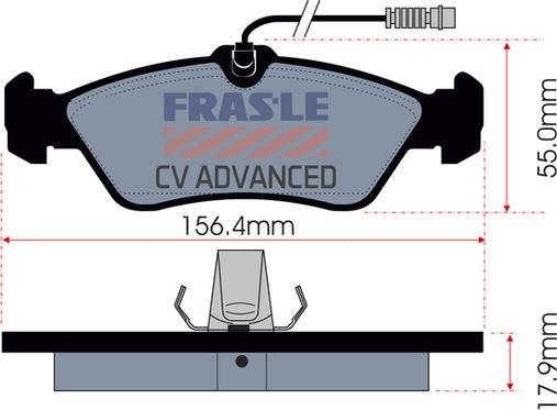 FRAS-LE PD/341-A-CV - Kit de plaquettes de frein, frein à disque cwaw.fr