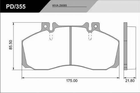 FRAS-LE PD/355_CV Advanced - Kit de plaquettes de frein, frein à disque cwaw.fr