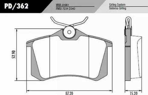 FRAS-LE PD362 - Kit de plaquettes de frein, frein à disque cwaw.fr