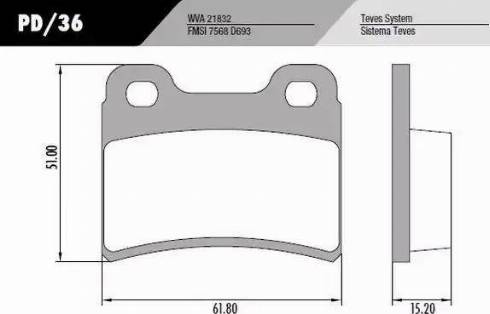 FRAS-LE PD36 - Kit de plaquettes de frein, frein à disque cwaw.fr