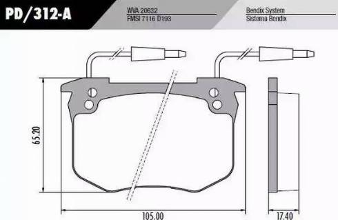 FRAS-LE PD/312-A - Kit de plaquettes de frein, frein à disque cwaw.fr