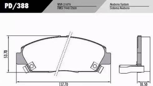 FRAS-LE PD388 - Kit de plaquettes de frein, frein à disque cwaw.fr