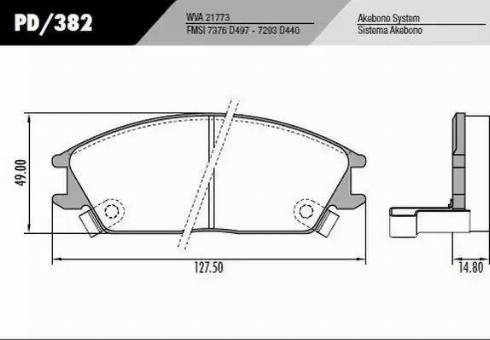 FRAS-LE PD/382 - Kit de plaquettes de frein, frein à disque cwaw.fr