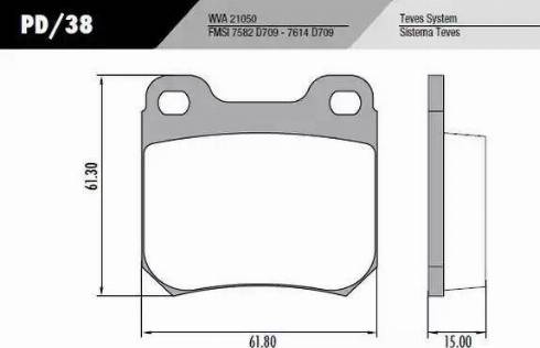 FRAS-LE PD38 - Kit de plaquettes de frein, frein à disque cwaw.fr