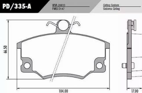 FRAS-LE PD335A - Kit de plaquettes de frein, frein à disque cwaw.fr